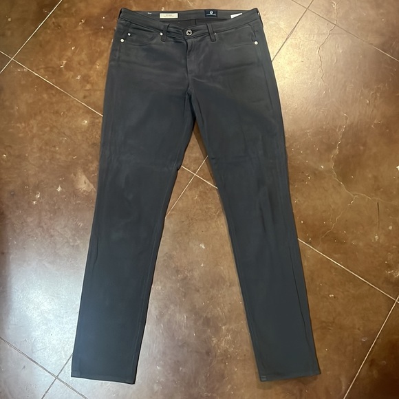 Ag Adriano Goldschmied Denim - AG Prima Mid Rise Cigarette Jeans in Black Size 29R